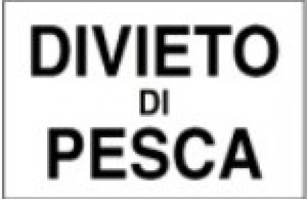 DIVIETO DI PESCA CANALE ALLACCIANTE CARTOCCIO