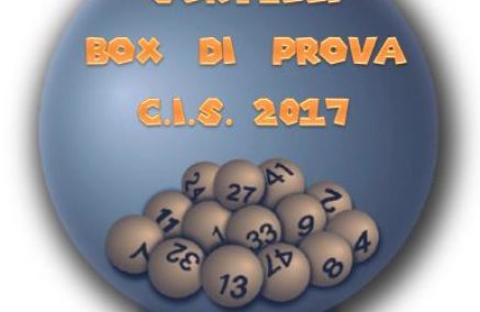 SORTEGGIO BOX DI PROVA 3ª – 4ª CAMPIONATO ITALIANO PER SQUADRE DI SOCIETA’ DI PESCA AL COLPO