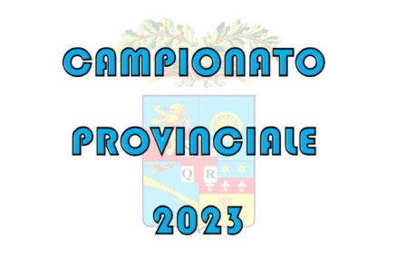 VARIAZIONE CAMPO GARA PER 5ª PROVA PROVINCIALE COLPO DI 2ª SERIE